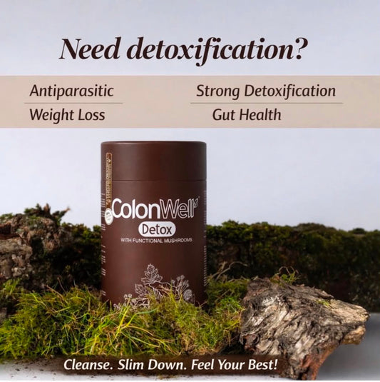 Colonwell Detox - en blanding av urter, frø og funksjonelle sopper (antiparasittisk) 350 g