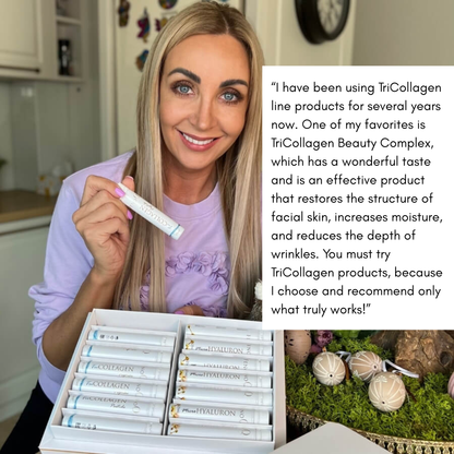 Skjønnhetskompleks (trikollagenpeptid + mikrohyaluron (for hud, hår, negler))