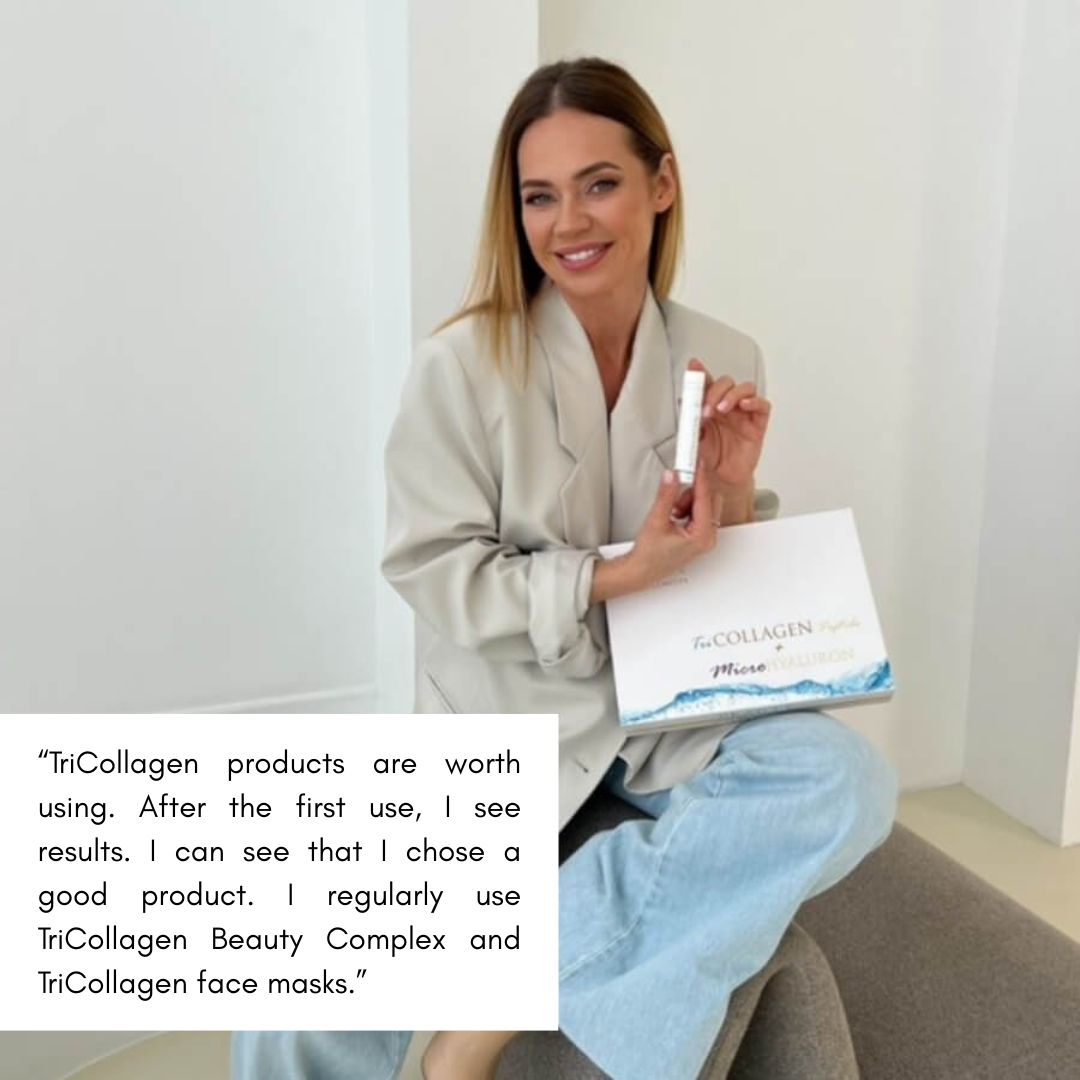 Skjønnhetskompleks (trikollagenpeptid + mikrohyaluron (for hud, hår, negler))