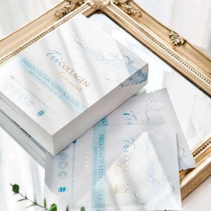 Trikollagen ansiktsmasker (for sterk fuktighetsgivende ansiktshud)